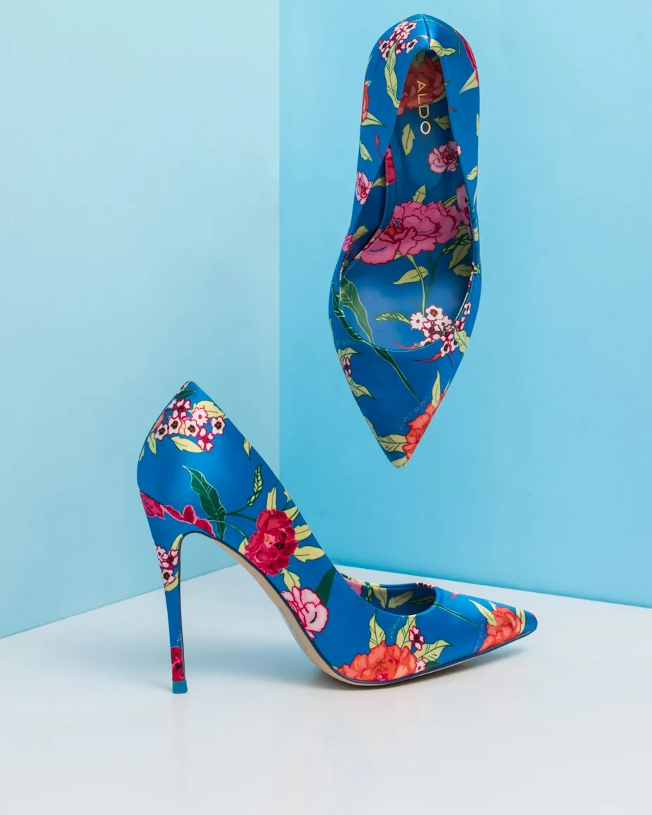 Flora – štikle, cvetni print