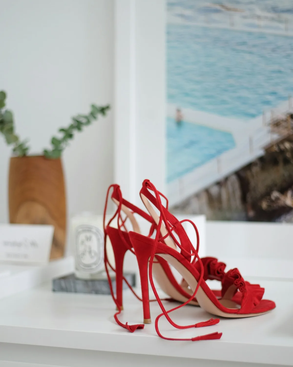 Valentina – sandale, crvena